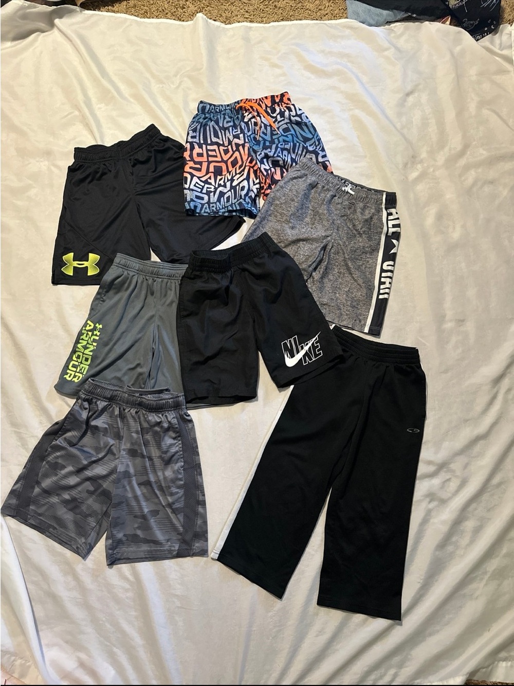 Bundle Nike Under Armour Shorts Pants Youth S